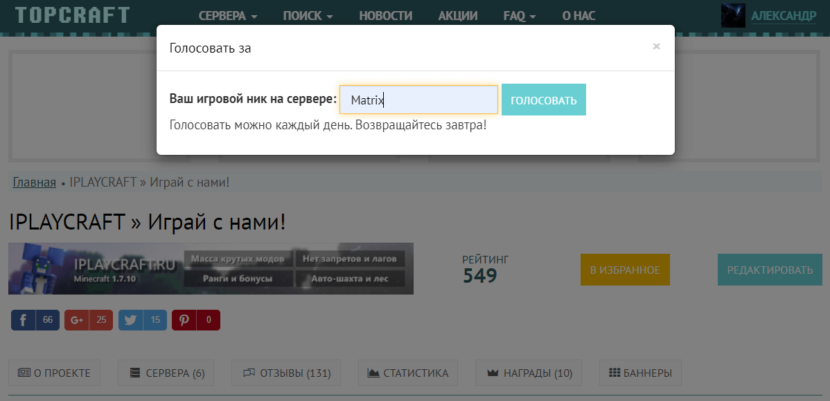 Как голосовать